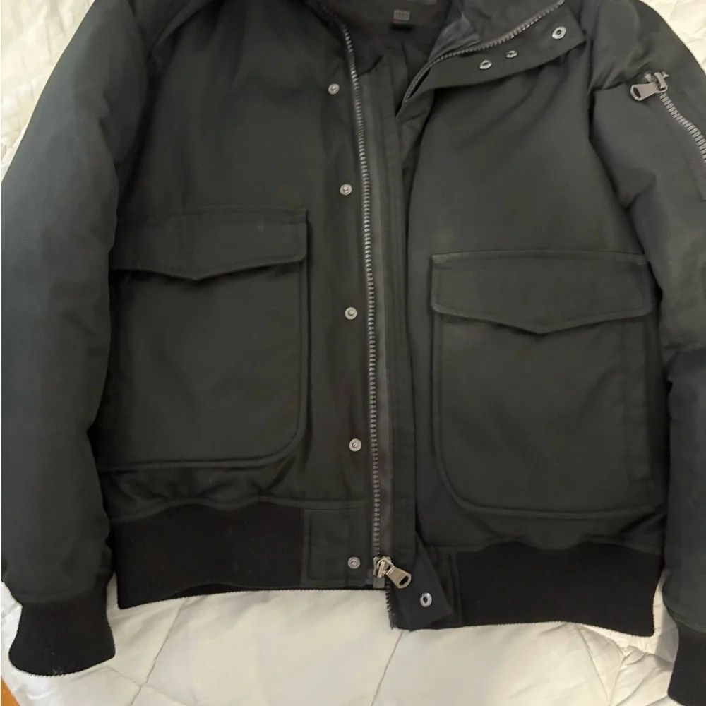 Pajar Men's Black Puffer Jacket with Fur Trim - Picture 2 of 5